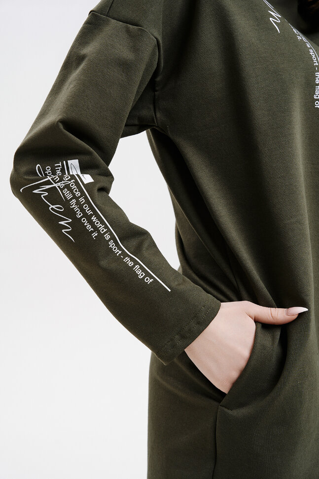 Платье женское 67064 хаки