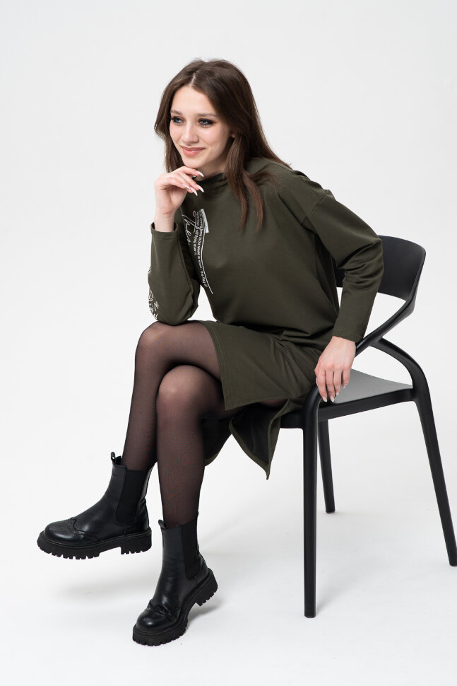 Платье женское 67064 хаки