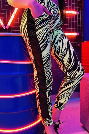 Женский костюм с брюками 8055 салатовый