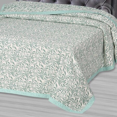 Покрывало Узор зеленый, жаккард