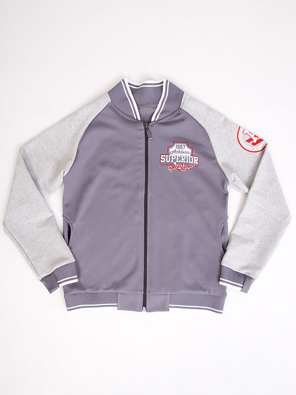 Толстовка детская Бомбер (светлый)