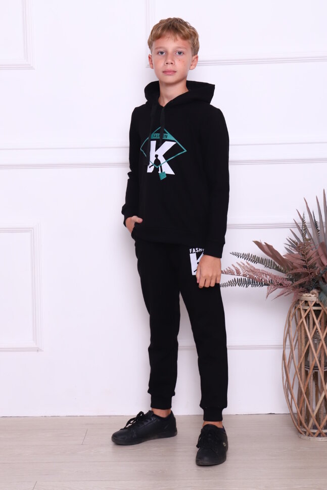 Костюм с брюками для мальчика 61031 черный