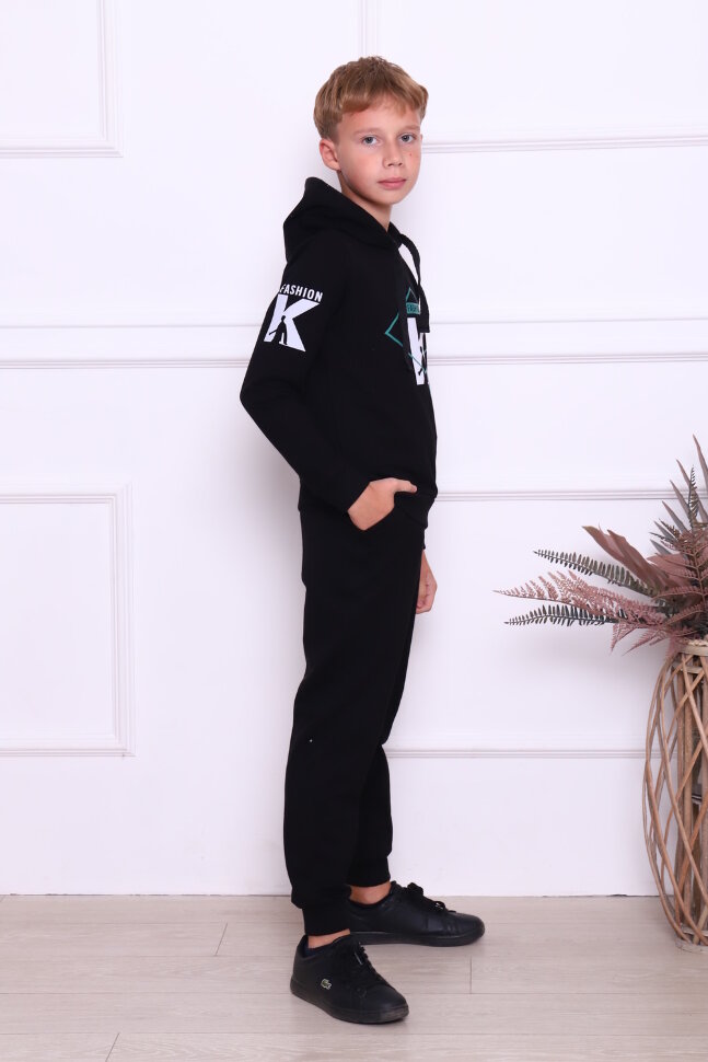 Костюм с брюками для мальчика 61031 черный