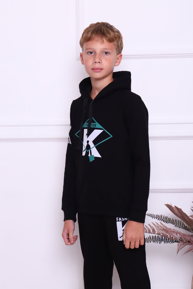 Костюм с брюками для мальчика 61031 черный