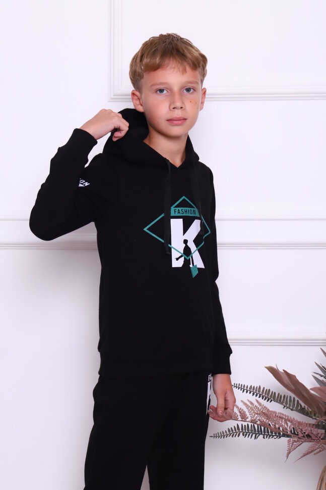 Костюм с брюками для мальчика 61031 черный