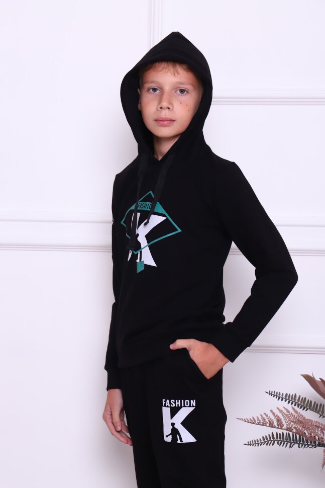 Костюм с брюками для мальчика 61031 черный