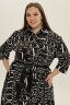 Платье- рубашка Мария черное ПГ-079-3