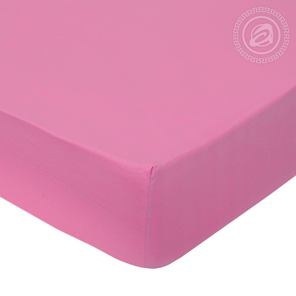 Простыня на резинке "Клюквенный" поплин