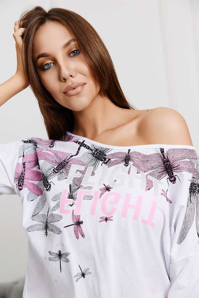 Женский костюм с шортами 8333 розовый темный