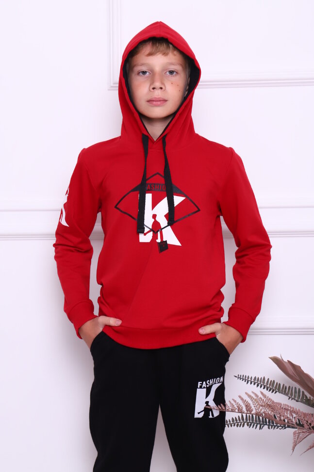 Костюм с брюками для мальчика 61031 красный