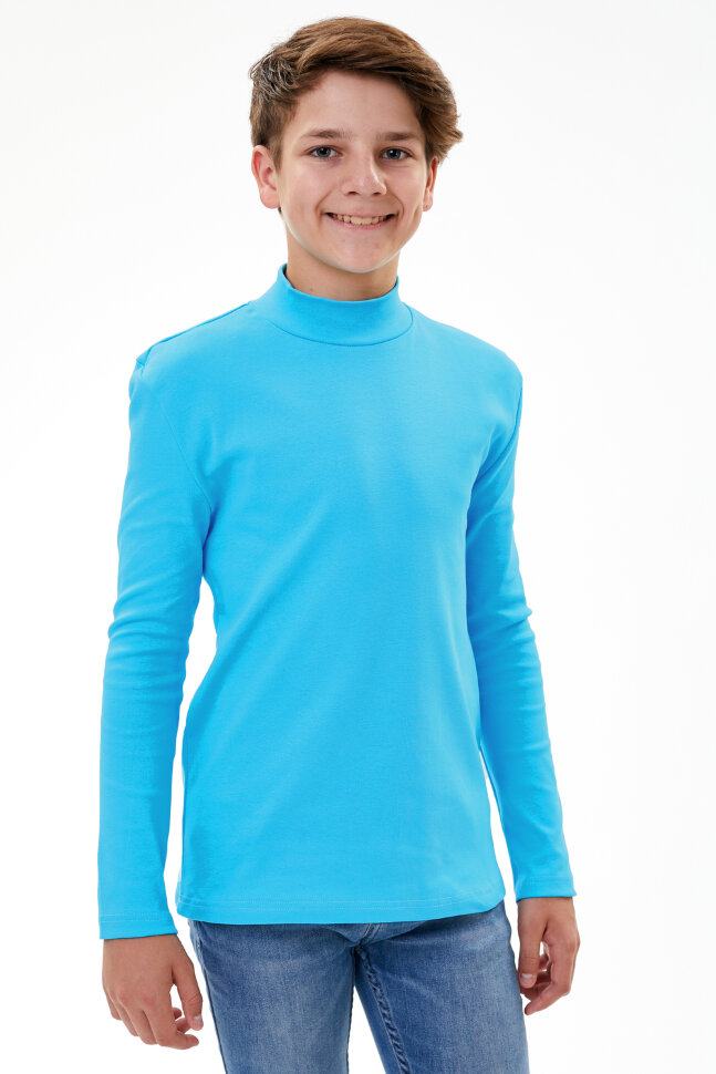 Детская водолазка для мальчика 17581 голубой