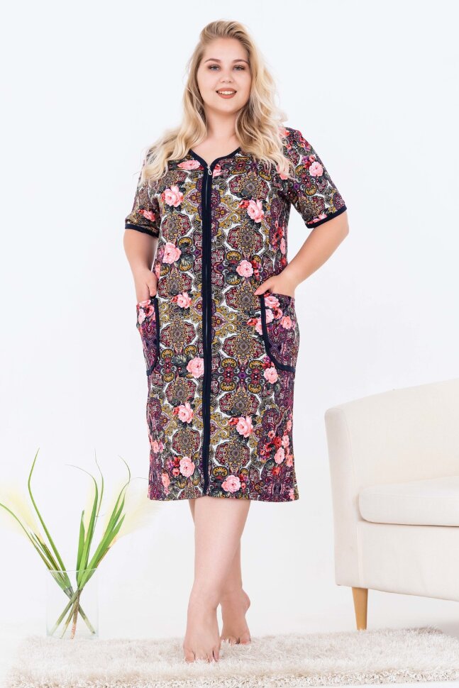 Халат Женский 21531 розы