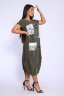 Платье женское 46650 хаки