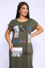 Платье женское 46650 хаки