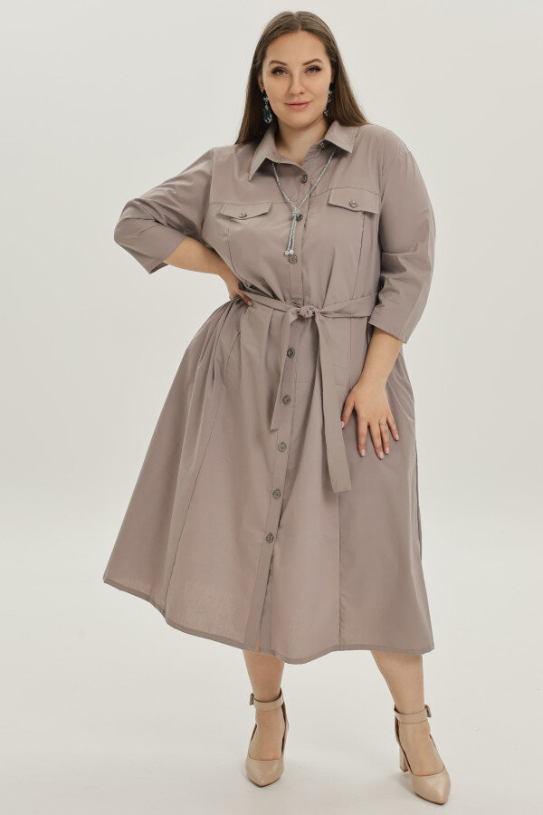 Платье Лаки пудра ПЛ-777-3