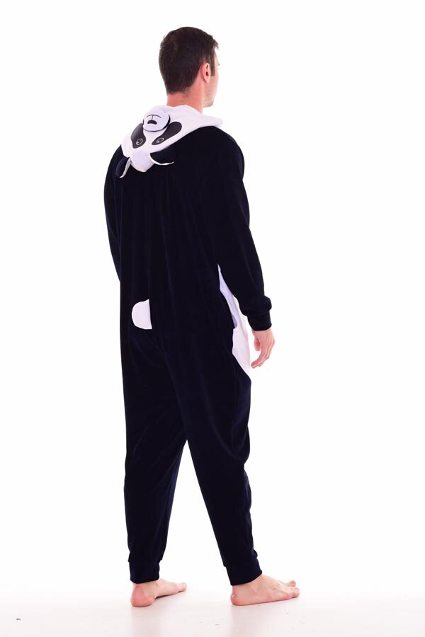 Пижама мужская кигуруми панда 9-146 (темно-синий)