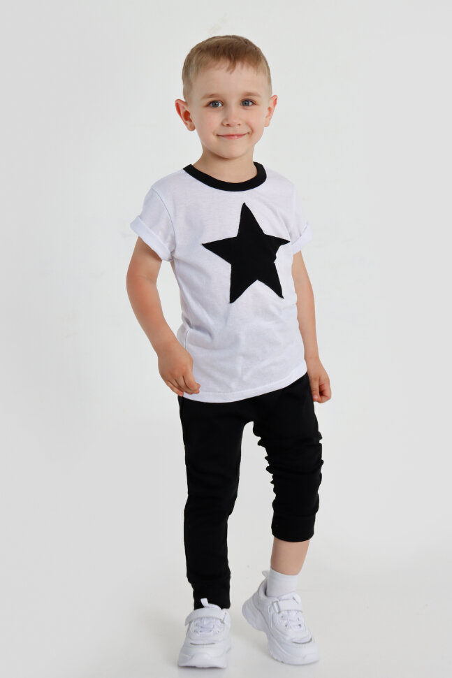 Детский костюм с брюками Звезда арт. КС-ЗВ/черный