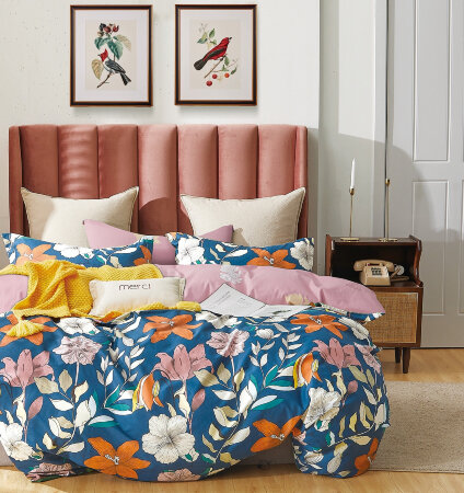 Цветочное поле постельное белье сатин 1139