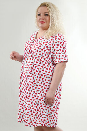Женская ночная сорочка 88055 Клубника