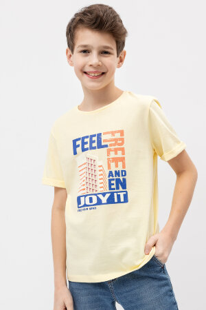 Детская футболка 113421 светло-желтый