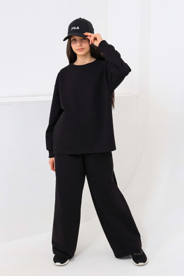 Костюм с брюками для девочки 1585 черный