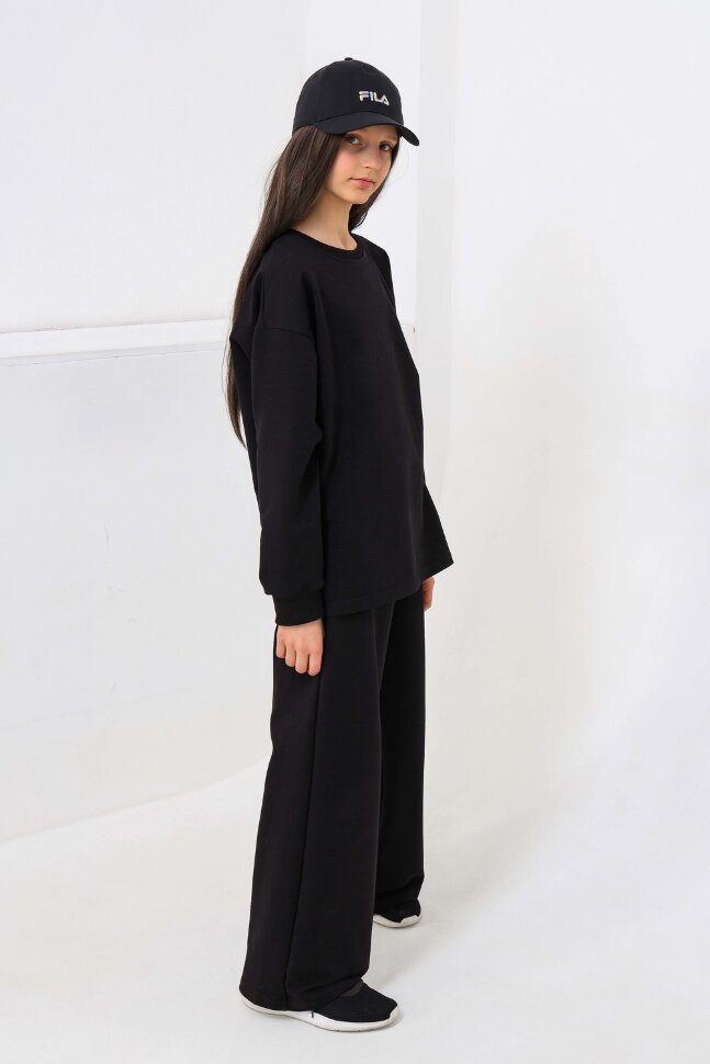 Костюм с брюками для девочки 1585 черный