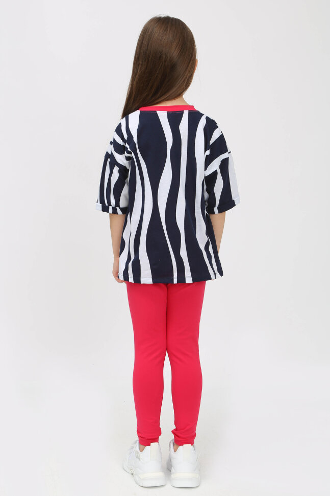 Костюм с лосинами для девочки Зебра футболка,лосины арт. ФЛ-1