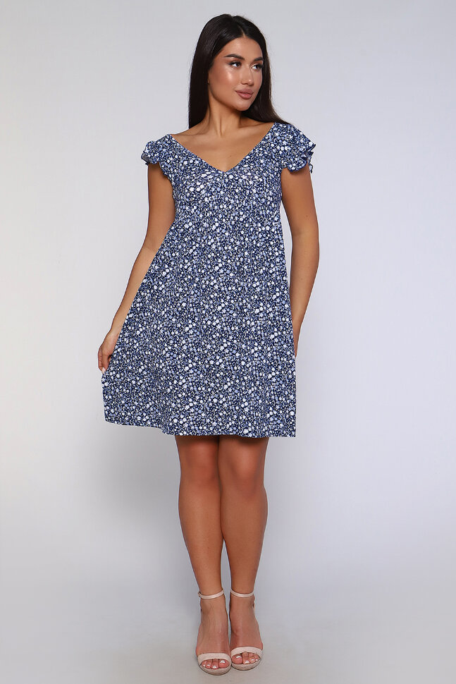 Платье женское 87505 синий