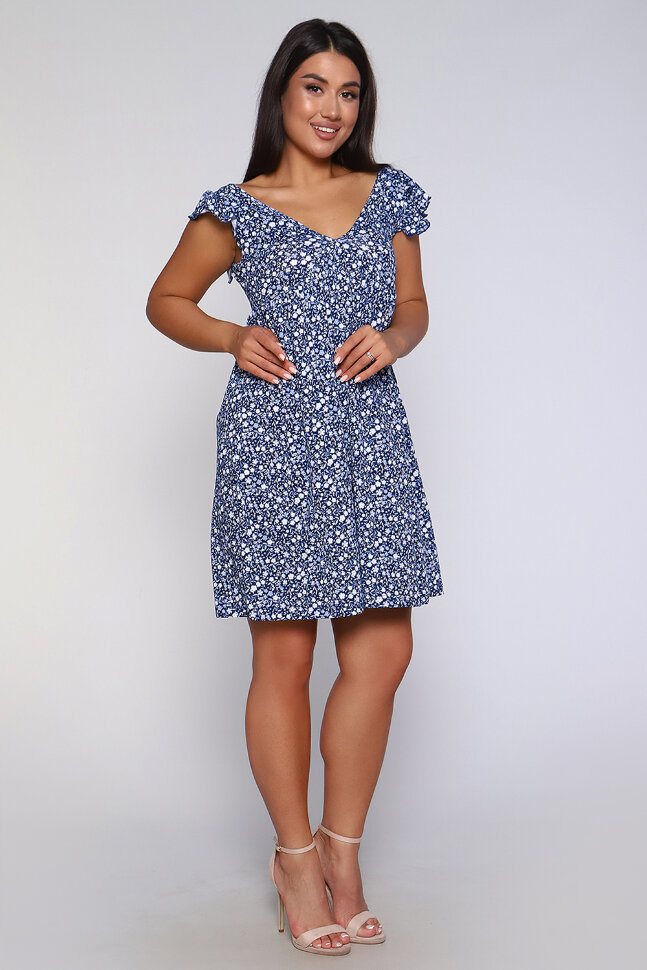 Платье женское 87505 синий