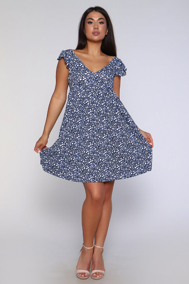 Платье женское 87505 синий