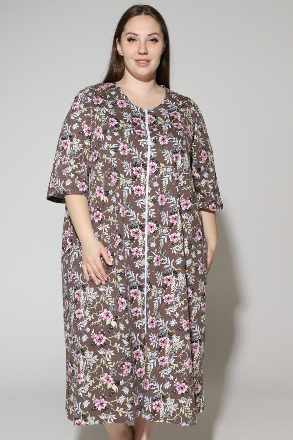 Халат Зима коричневый ХГ-020-5