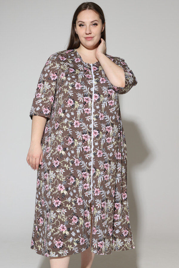 Халат Зима коричневый ХГ-020-5