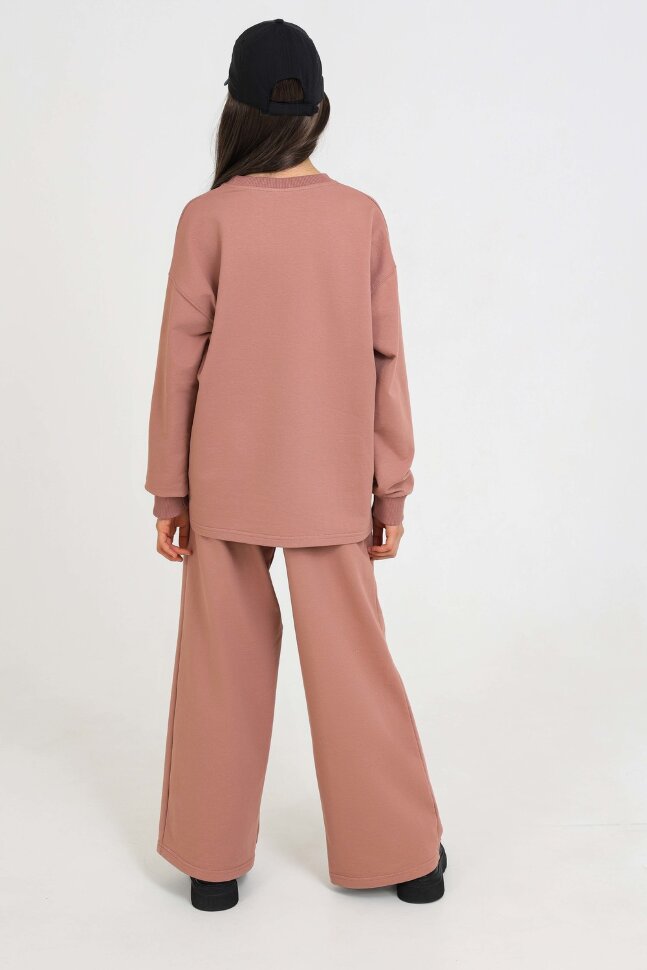 Костюм с брюками для девочки 1585 пудра