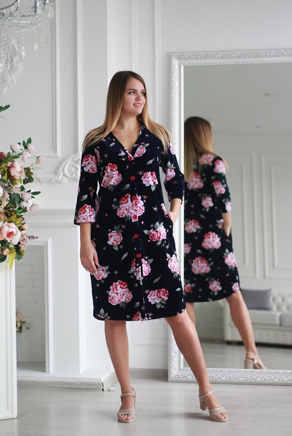 Халат ROSERAIE синий 177661