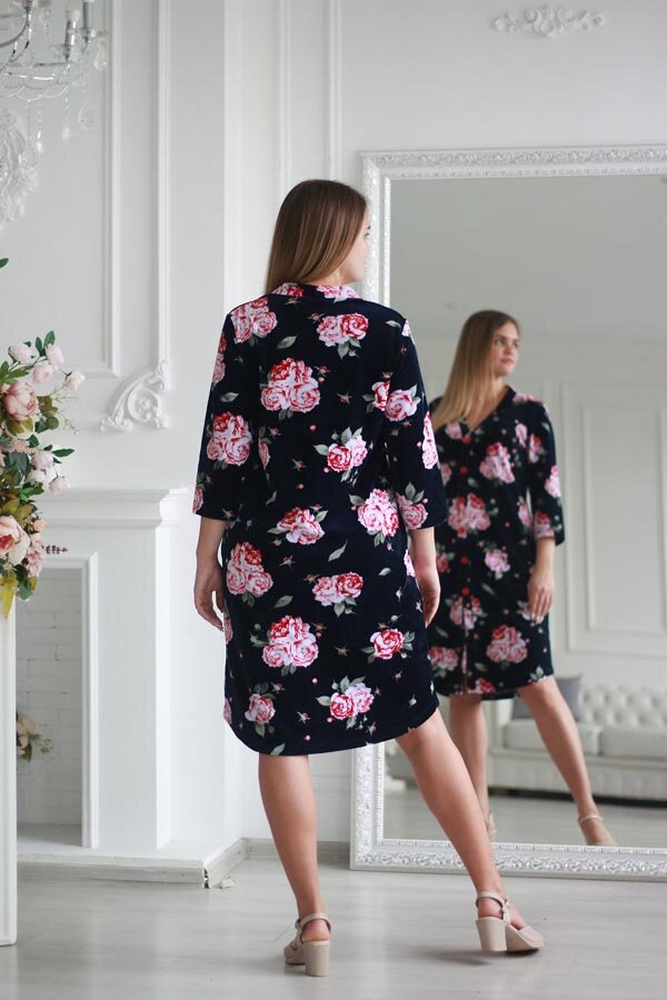 Халат ROSERAIE синий 177661