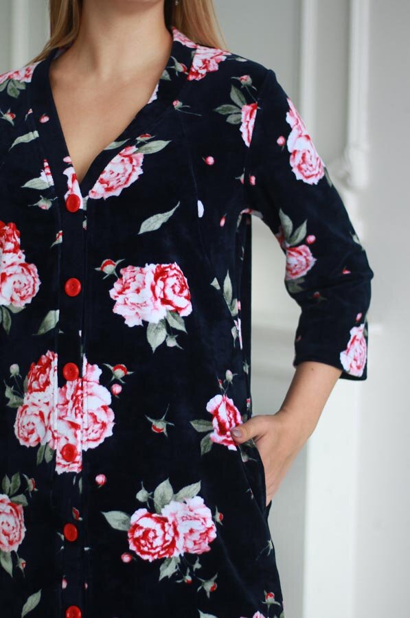 Халат ROSERAIE синий 177661