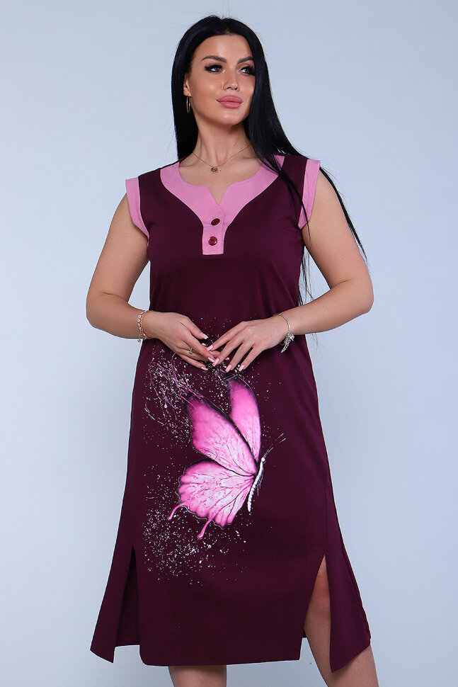 Платье женское 71063 бордовый