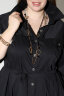 Платье-рубашка Лаки черный ПЛ- 777-1