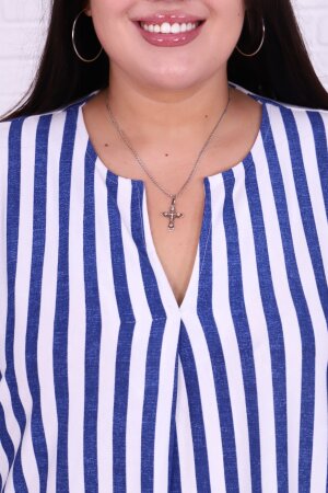 Туника Полина полоса вискоза МАР-19