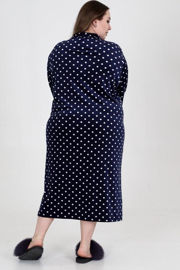 Халат велюр горох ХГ-019-3