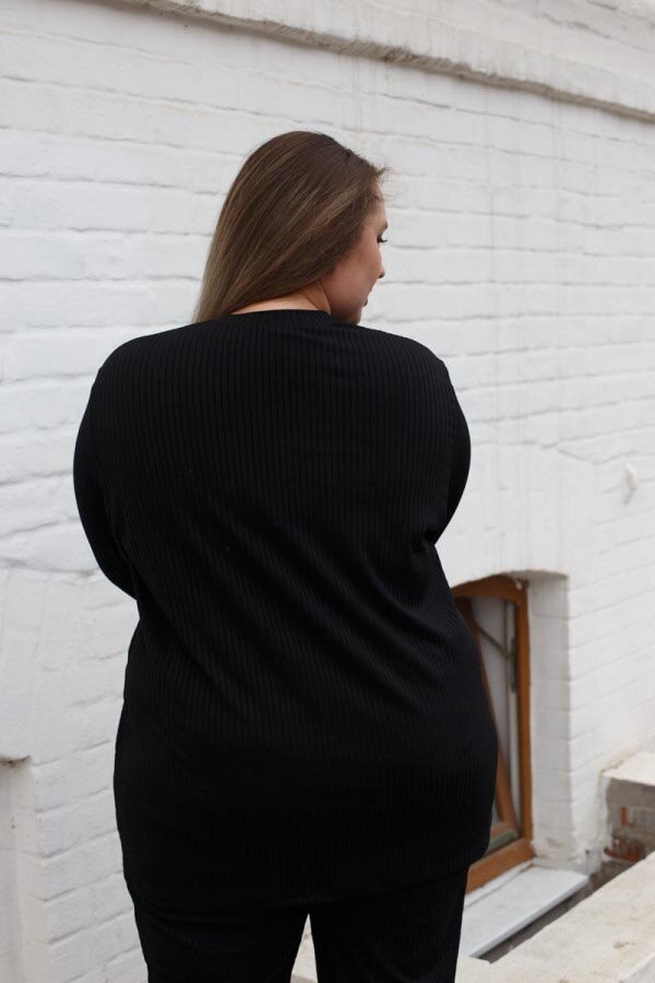 Лонгслив Береста черный ЛОГ-01