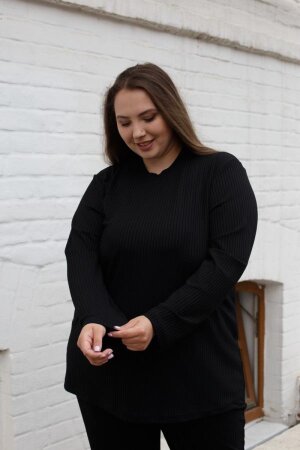 Лонгслив Береста черный ЛОГ-01