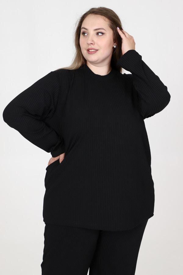 Лонгслив Береста черный ЛОГ-01