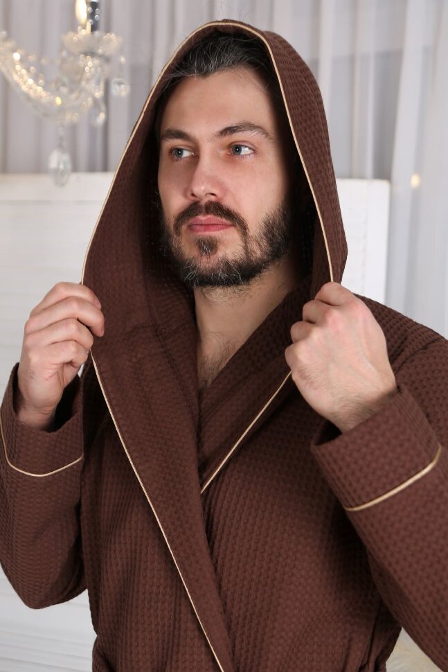 Халат мужской Чемпион ВЧ-242 коричневый