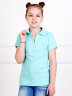 Футболка детская Поло (голубой)