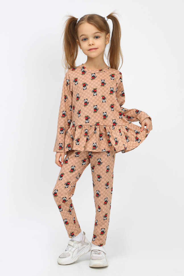 Костюм с брюками для девочки Крошка енот ТЛ-111