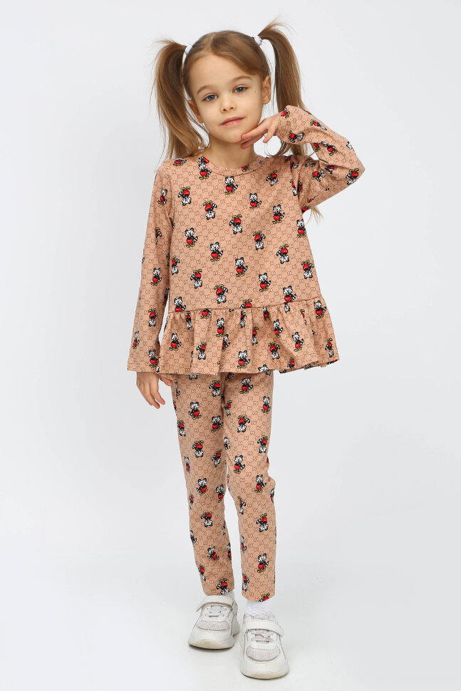 Костюм с брюками для девочки Крошка енот ТЛ-111