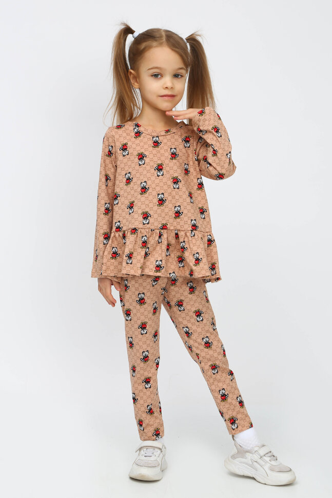 Костюм с брюками для девочки Крошка енот ТЛ-111