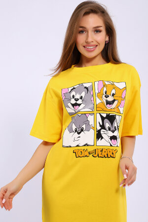 Платье женское ЕПЛ-1060 желтый