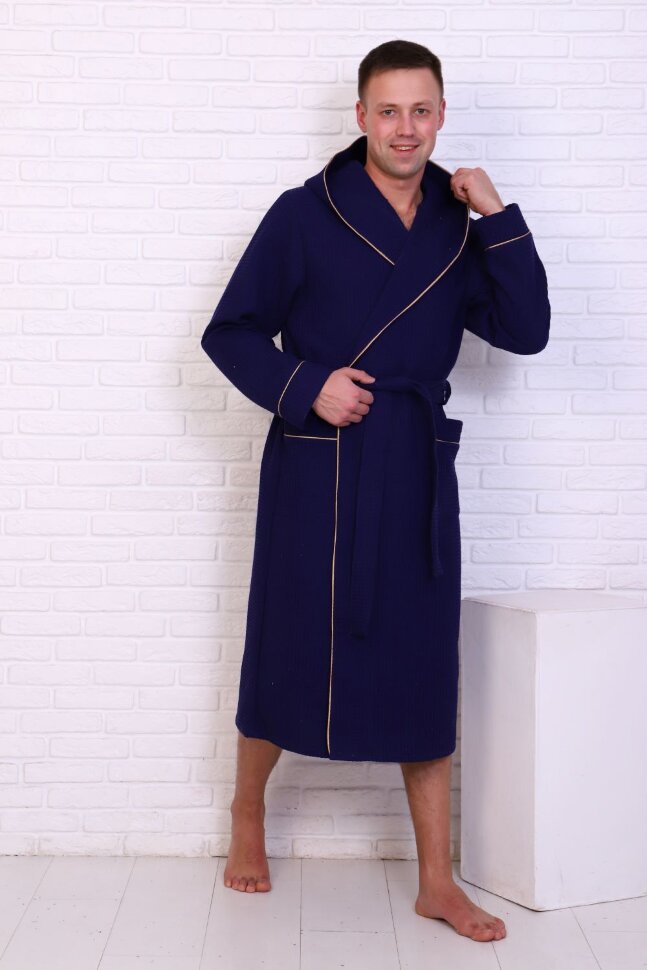 Халат мужской Чемпион ВЧ-242 синий